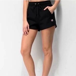 Champion reverse weave black high waisted shorts